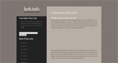 Desktop Screenshot of lurk.info