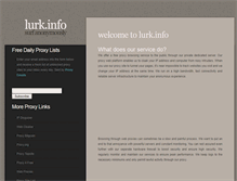 Tablet Screenshot of lurk.info